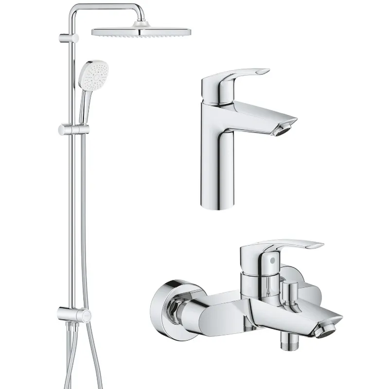 Набір змішувачів 3 в 1 для ванни Grohe Eurosmart