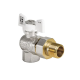Кран с американкой 3/4" (Koer KR.228.W) угловой белый