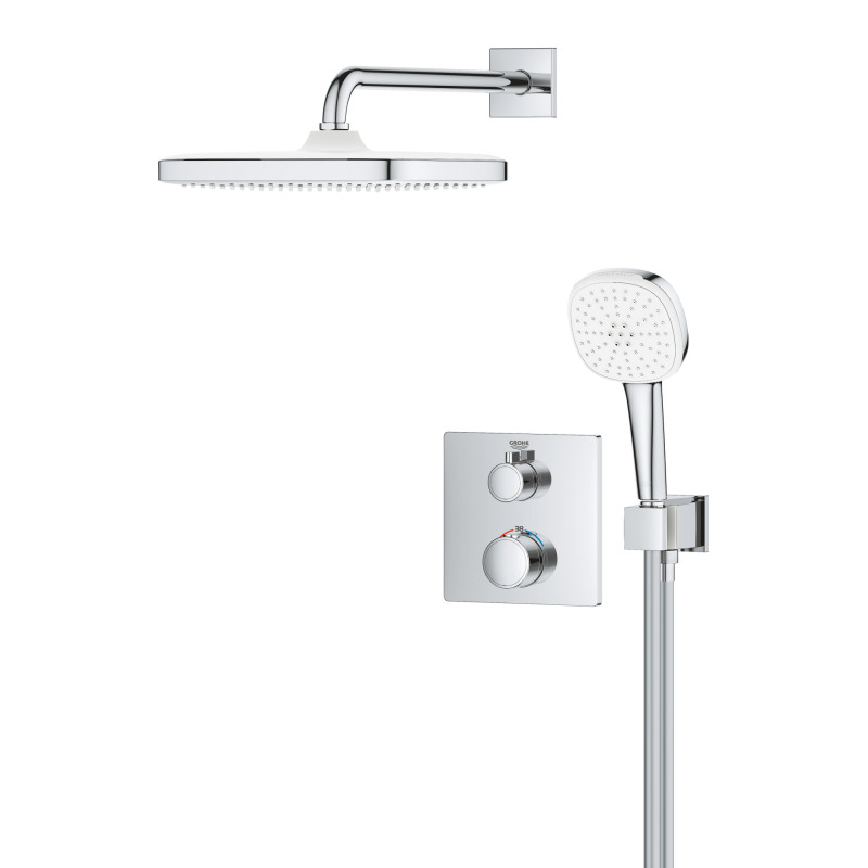 Душевая система скрытого монтажа с термостатом Grohe Grohtherm