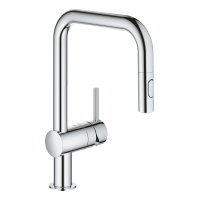 Смеситель для кухни с выдвижным изливом Grohe Minta