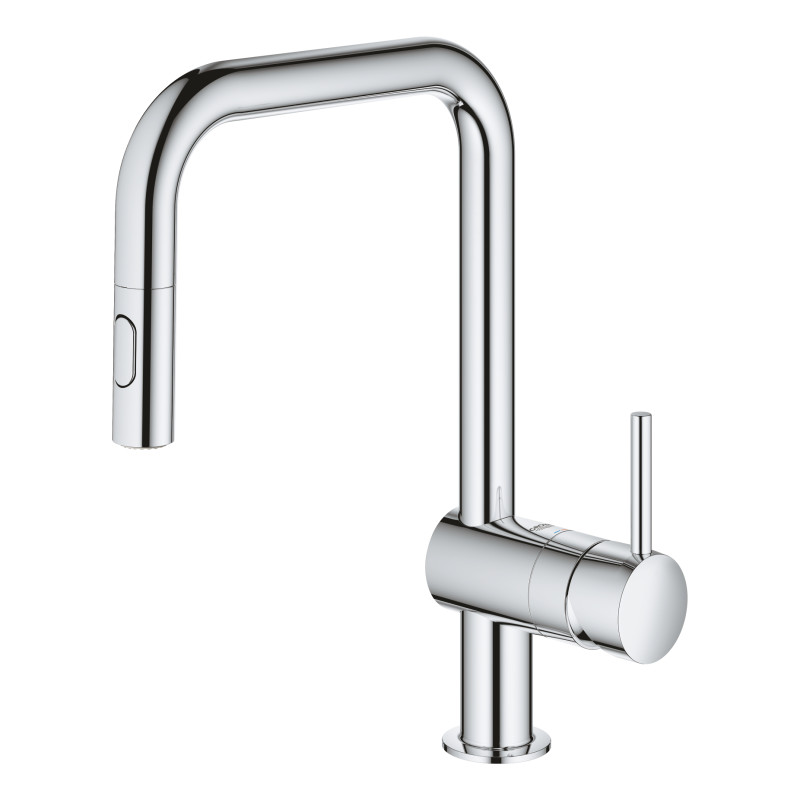Смеситель для кухни с выдвижным изливом Grohe Minta