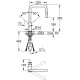 Смеситель для кухни с выдвижным изливом Grohe Minta