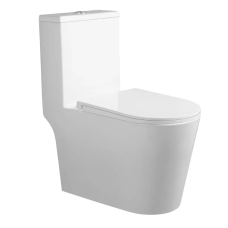 Унітаз моноблок підлоговий Mixxus BEVEL-0406-T1 690х360х790мм, система змиву TORNADO 1.0