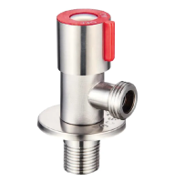 Кран для подключения сантехприборов 1/2x1/2 Mixxus VAL-02 красный (нерж. сталь)