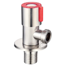 Кран для підключення сантехприладів 1/2x1/2 Mixxus VAL-02 червоний (нерж. сталь)