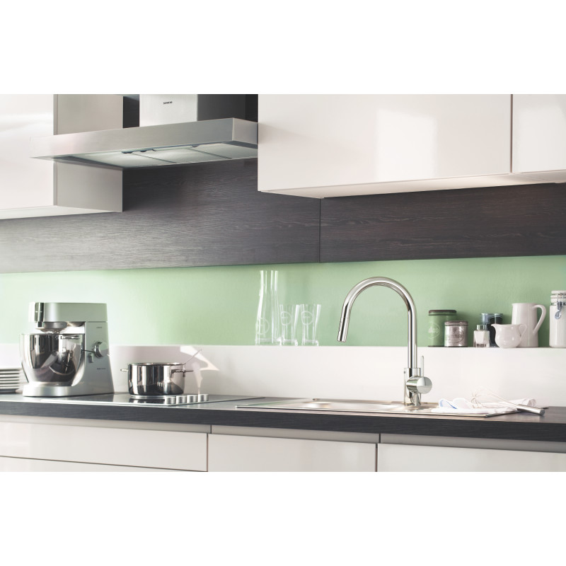 Смеситель для кухни с выдвижным изливом Grohe Eurosmart Cosmopolitan