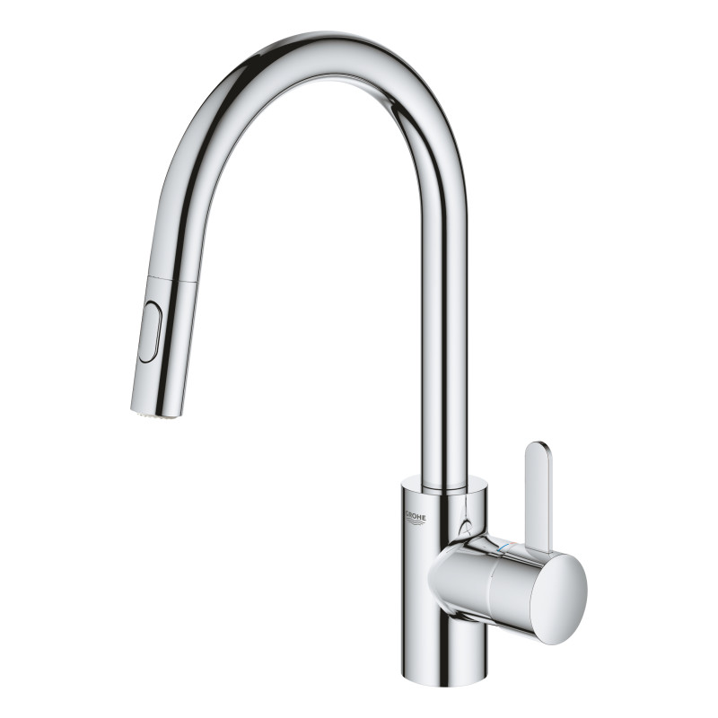 Смеситель для кухни с выдвижным изливом Grohe Eurosmart Cosmopolitan