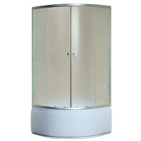 Душевая кабина с высоким поддоном Mixxus PLAIN SCT01-90x90x195-FB SATIN матовое стекло 4мм