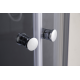 Душова кабіна з високим піддоном Mixxus PLAIN SCT01-90x90x195-FB SATIN матове скло 4мм