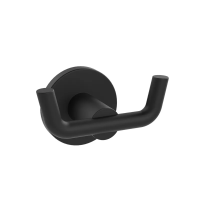 Двойной крючок для полотенец Zerix Delux M1305-2A Black