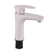 Смеситель для умывальника Plamix Cezar-001 SET White (с подводом)