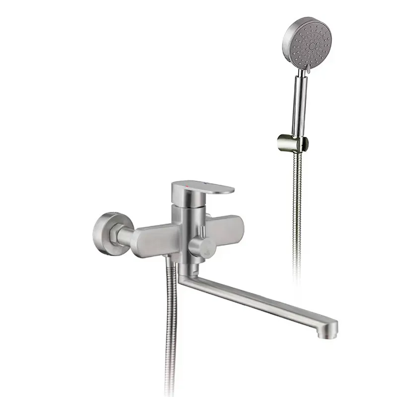 Смеситель для ванны Zerix LEB-006 (Euro) из нерж. стали SUS304
