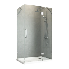 Бічна стінка для кабіни Koer SR SW04-80x200-TR-01 прозоре скло Easy Clean 10мм, хром (KR5389)
