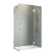Бічна стінка для кабіни Koer SR SW04-80x200-TR-01 прозоре скло Easy Clean 10мм, хром (KR5389)