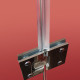 Бічна стінка для кабіни Koer SR SW04-80x200-TR-01 прозоре скло Easy Clean 10мм, хром (KR5389)