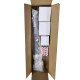Бічна стінка для кабіни Koer SR SW04-80x200-TR-01 прозоре скло Easy Clean 10мм, хром (KR5389)