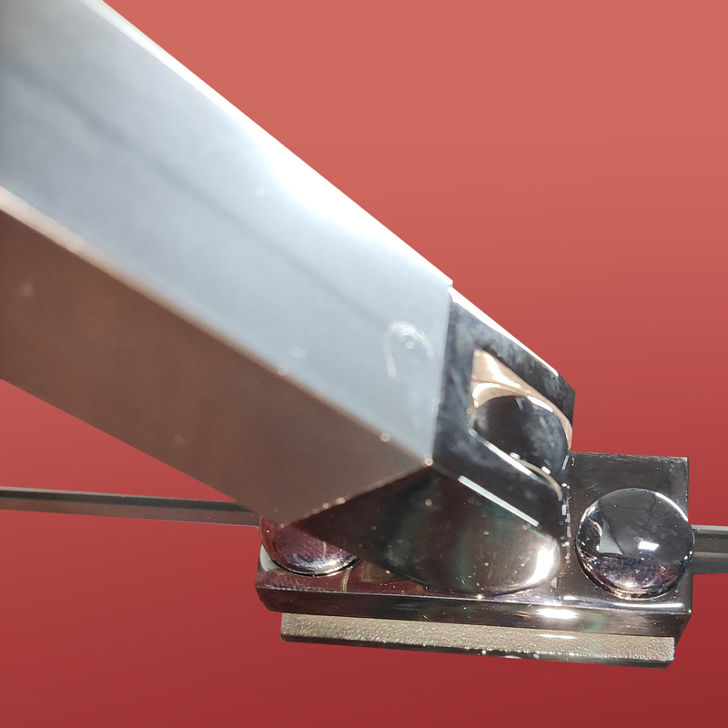 Бічна стінка для кабіни Koer SR SW04-80x200-TR-01 прозоре скло Easy Clean 10мм, хром (KR5389)