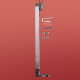 Бічна стінка для кабіни Koer SR SW04-80x200-TR-01 прозоре скло Easy Clean 10мм, хром (KR5389)