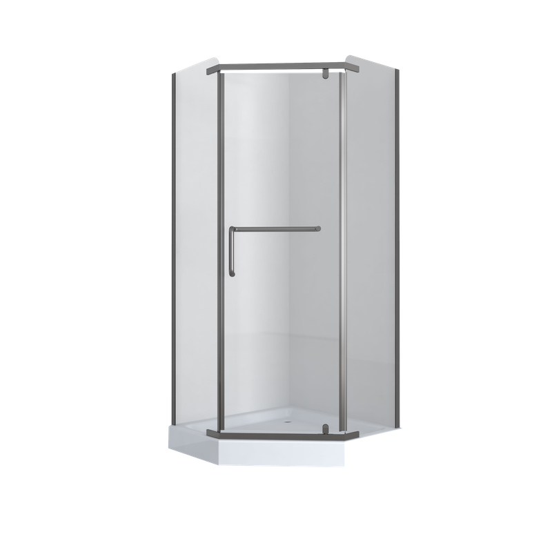 Душова кабіна з низьким піддоном Mixxus LINES SCT01-90x90x198-TR GRAPHITE прозоре скло 6мм (MI