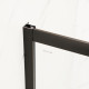 Двері в нішу Mixxus Premium DIVERSE SD01-140x185-TR Чорний прозоре скло 5мм