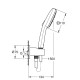 Душевой набор Grohe Tempesta Cube 110, 3 режима