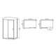 Душова кабіна без піддону Mixxus Premium DIVERSE SC03-100x80x195-TR Chrome прозоре скло 6мм (