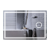Зеркало Mixxus Premium QUADRO MR20-100x70 (LED Touch, Anti-fog, димер, линза)