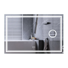 Дзеркало Mixxus Premium QUADRO MR20-100x70 (LED Touch, Anti-fog, димер, лінза)