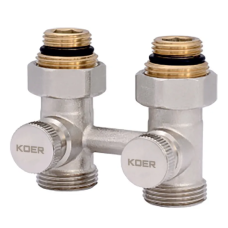 Вузол нижнього підключення радіатора прямий 3/4'' (комплект) Koer KR.1131