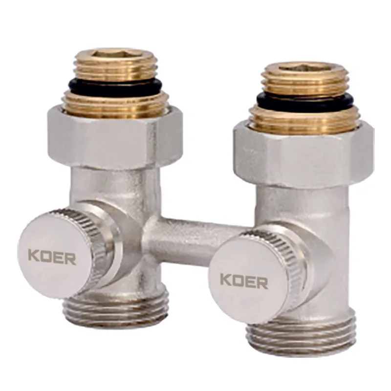 Узел нижнего подключения радиатора прямой 3/4'' (комплект) Koer KR.1131