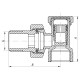 Вентиль 1/2x1/2 Koer KR.902