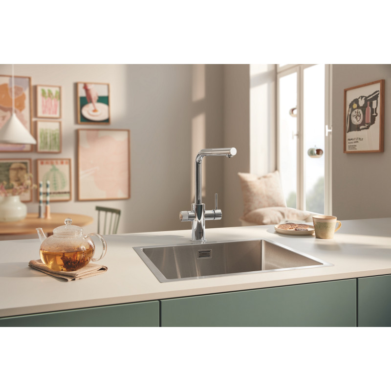 Смеситель для кухни для подачи технической и фильтрованной воды Grohe Blue Pure Minta