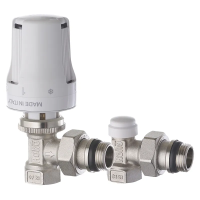 Комплект для подключения радиатора Roho R5151-050K - 1/2" угловой (антипротечка)