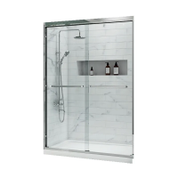 Двері в нішу Koer SR SD03-140x200-TR-01 прозоре скло Easy Clean 8мм, хром