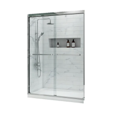 Двері в нішу Koer SR SD03-140x200-TR-01 прозоре скло Easy Clean 8мм, хром