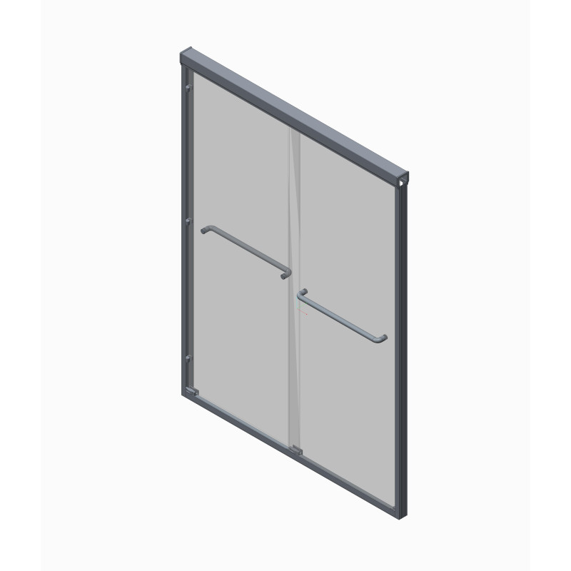 Двері в нішу Koer SR SD03-140x200-TR-01 прозоре скло Easy Clean 8мм, хром