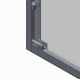 Двері в нішу Koer SR SD03-140x200-TR-01 прозоре скло Easy Clean 8мм, хром