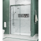 Двері в нішу Koer SR SD03-140x200-TR-01 прозоре скло Easy Clean 8мм, хром