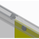 Двері в нішу Koer SR SD03-140x200-TR-01 прозоре скло Easy Clean 8мм, хром