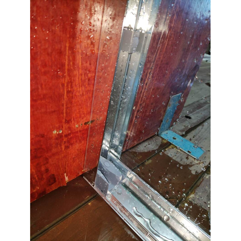 Двері в нішу Koer SR SD03-140x200-TR-01 прозоре скло Easy Clean 8мм, хром