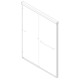 Двері в нішу Koer SR SD03-140x200-TR-01 прозоре скло Easy Clean 8мм, хром