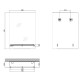 Зеркало настенное Zerix SANSA MRZ05-500x700x105 прямоугольное с полкой