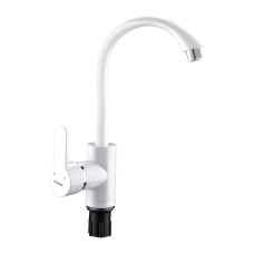 Смеситель для кухни Plamix Leon-011 White (с подводкой)