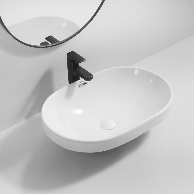Раковина врезная на столешницу Mixxus Premium ELLIPSE-1601 600х400х190mm с переливом