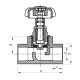 Кран вентильный 32 Koer PPR K0185.PRO