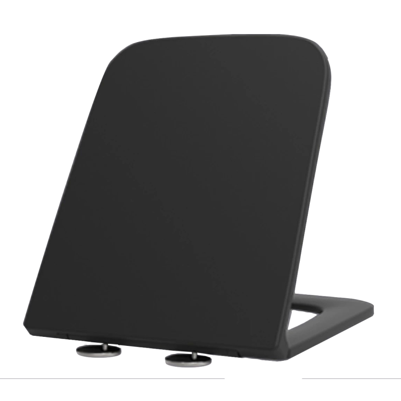 Сидіння-кришка для унітаза Mixxus Premium SEAT COVER QUADRO-DIVERSE-2001 BLACK з мікроліфтом 448х35