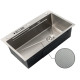 Мойка Mixxus Premium MH7545-SET-05 MICRO DECOR NANO-SILVER (3.0/0.8) комплект (нерж)