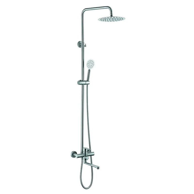 Душевая колонна со смесителем Zerix DAX-006-J-20cm (нерж. сталь)