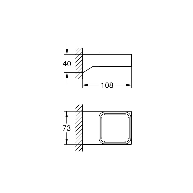 Держатель для аксессуаров Grohe Selection Cube