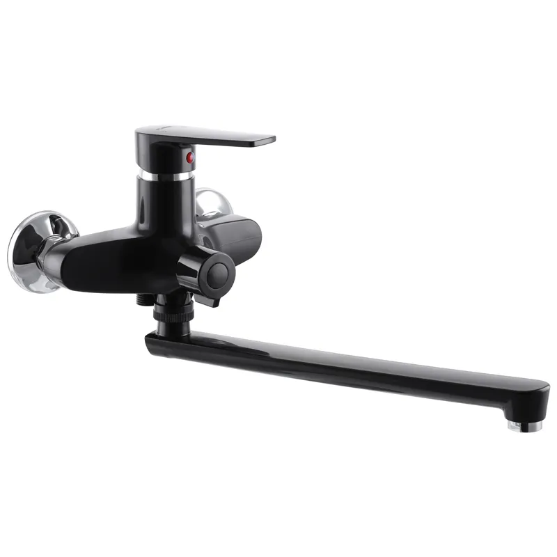Смеситель для ванны Plamix Oscar-006 Euro Черный (без шланга и лейки)